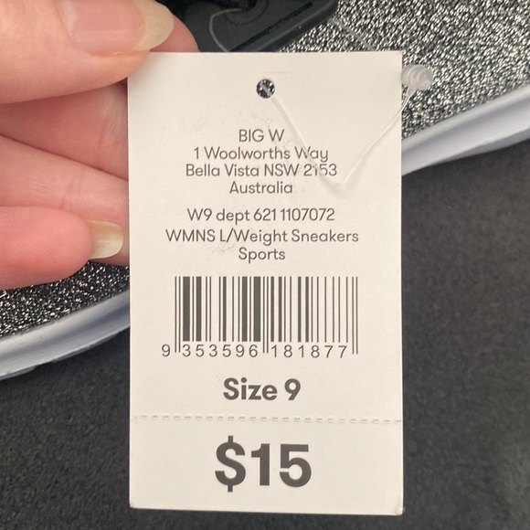 Silver Sparkly Sneakers - Size 9 - Picture 4 of 4